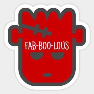 Faboolous Haloween Frankenstein Sticker